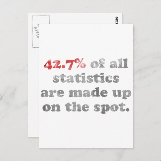 Statistieken samengesteld briefkaart (Voorkant / Achterkant)