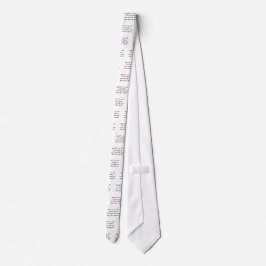 Statistieken samengesteld stropdas (Achterkant)