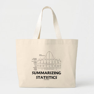 Statistieken samenvatten grote tote bag