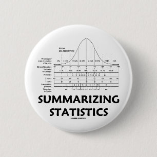 Statistieken samenvatten ronde button 5,7 cm