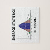 Statistieken van de rand zijn normaal (knolcurve) legpuzzel (Verticaal)