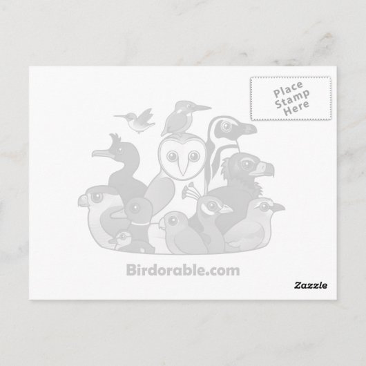 Statistieken van peach-face Lovebird Briefkaart (Achterkant)