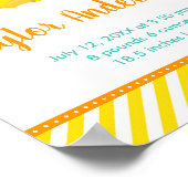 Statistieken voor Rubber Ducky Yellow en Green Bir Poster (Hoek)