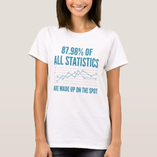 Statistieken zijn samengesteld t-shirt