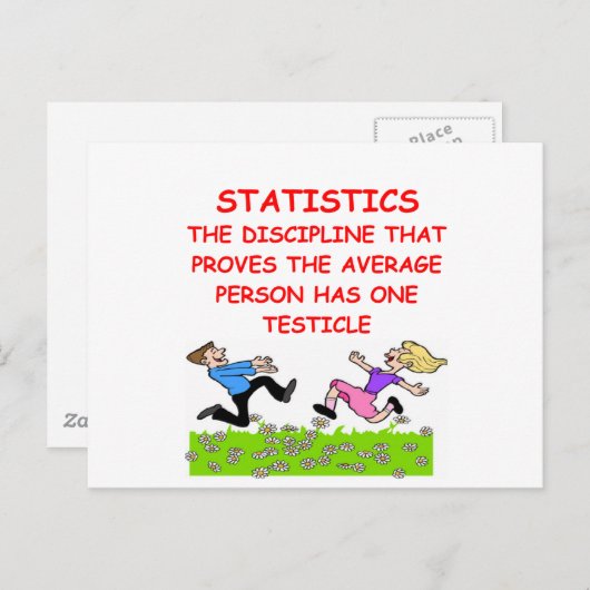 statistiekgrap briefkaart (Voorkant / Achterkant)