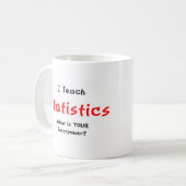 statistiekonderricht koffiemok (Voorkant links)