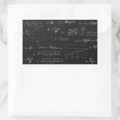 Statistisch bord rechthoekige sticker (Tas)