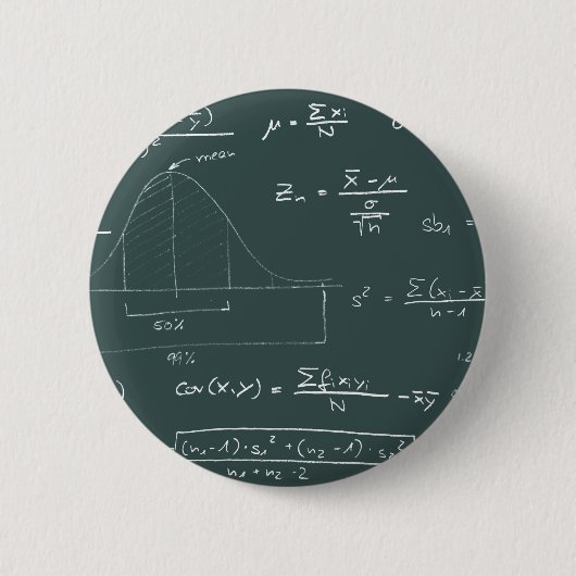 Statistisch bord ronde button 5,7 cm (Voorkant)