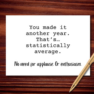 Statistisch gemiddelde verjaardag kaart