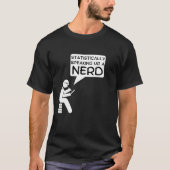 Statistisch gesproken ontwerp van de Nerd-Cartoon T-shirt (Voorkant)
