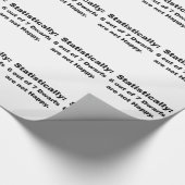 statistisch gezien zijn 6 van de 7 dwergen niet ge cadeaupapier (Hoek)