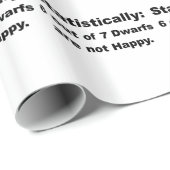 statistisch gezien zijn 6 van de 7 dwergen niet ge cadeaupapier (Rol Hoek)