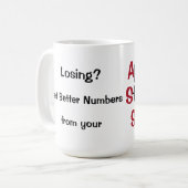 Statistisch goedkeuringssysteem koffiemok (Voorkant links)