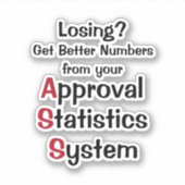 Statistisch goedkeuringssysteem sticker (Voorkant)