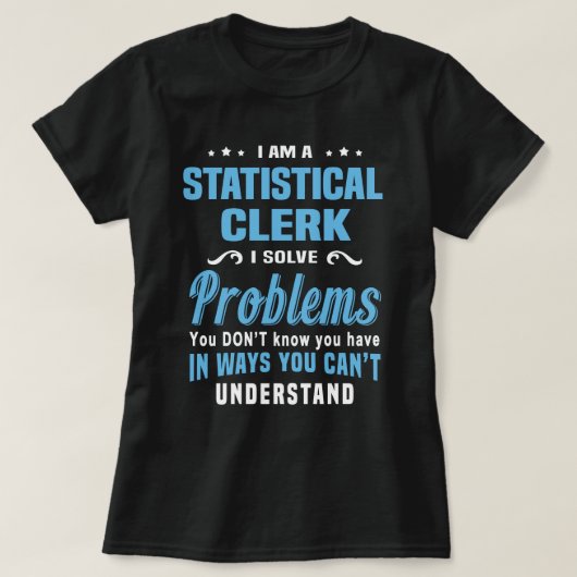 statistisch medewerker t-shirt (Design voorkant)