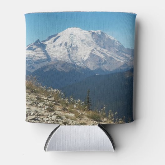 Statistisch Mount Rainier Landschap Blikjeskoeler (Voorkant)