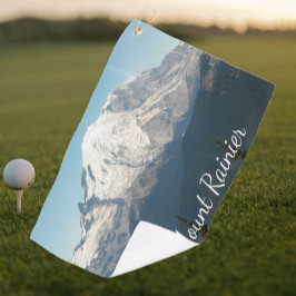 Statistisch Mount Rainier Landschap Golfhanddoek