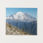 Statistisch Mount Rainier Landschap Wandkleed (Voorkant (horizontaal))