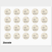 Statistisch Onwaarschijnlijke Scatter Plot Data Ku Ronde Sticker (Vel)