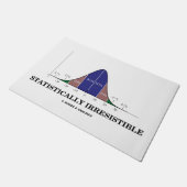 Statistisch onweerstaanbare Bell Curve Stats Humor Deurmat (Schuin)