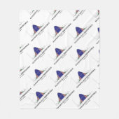 Statistisch onweerstaanbare Bell Curve Stats Humor Fleece Deken (Voorkant)