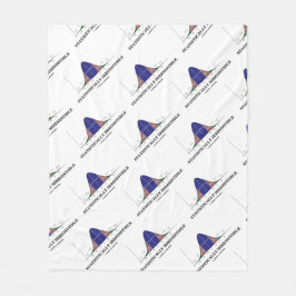 Statistisch onweerstaanbare Bell Curve Stats Humor Fleece Deken