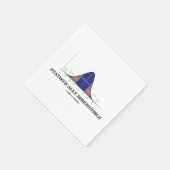 Statistisch onweerstaanbare Bell Curve Stats Humor Servet (Hoek)