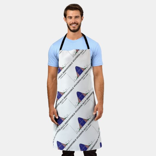 Statistisch onweerstaanbare statistieken Geek Humo Schort (Gedragen)