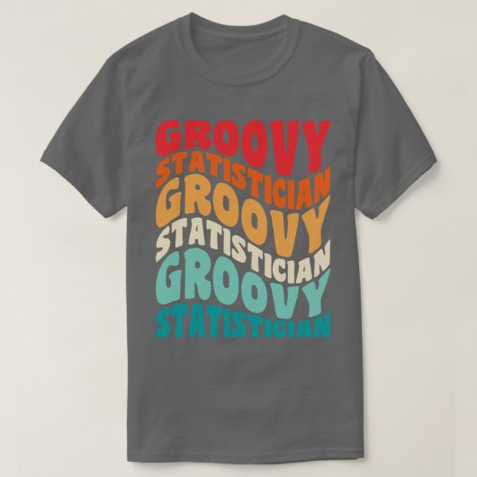 Statistisch  Retro 60s 70s 80s Vibes T-shirt (Design voorkant)