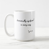 Statistisch significant op elke manier. koffiemok (Links)