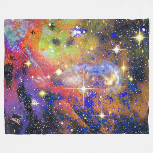 Statistisch sterveld fleece deken (Voorkant (Horizontaal))