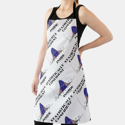 Statistisch vertrouwelijke Humor van de Bell Curve Schort (Insitu)