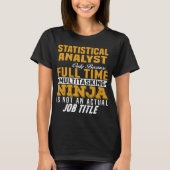 statistische analist t-shirt (Voorkant)