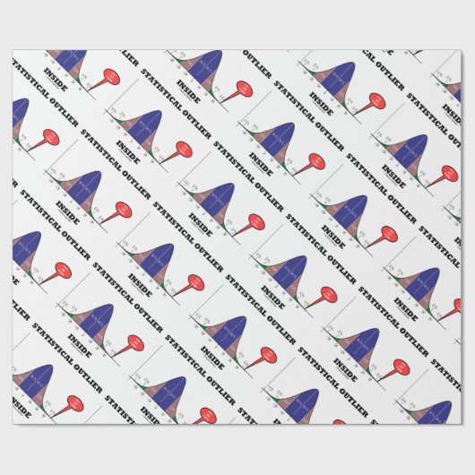 Statistische buitenbeentje binnenin je bent er Hum Cadeaupapier (Vlak)