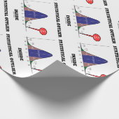 Statistische buitenbeentje binnenin je bent er Hum Cadeaupapier (Hoek)