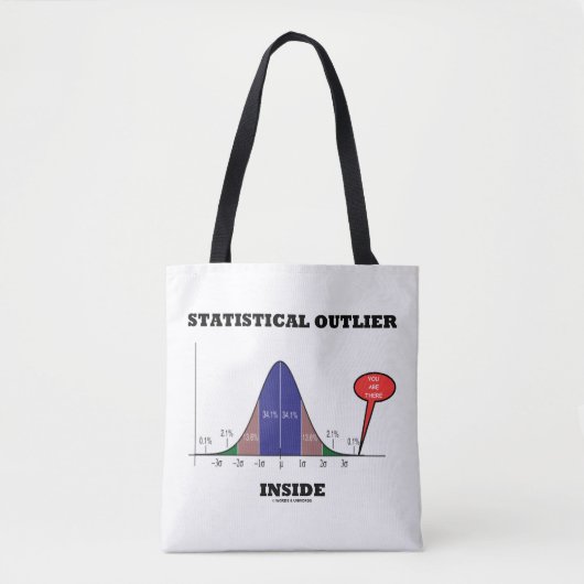 Statistische buitenbeentje binnenin je bent er Hum Tote Bag (Voorkant)