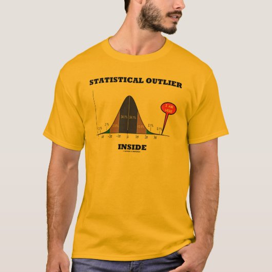 Statistische buitenste binnenzijde (Humor van de k T-shirt (Voorkant)