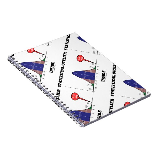 Statistische buitenste Humor van de Bell Curve Notitieboek (Rechterzijde)