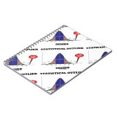 Statistische buitenste Humor van de Bell Curve Notitieboek (Linkerzijde)