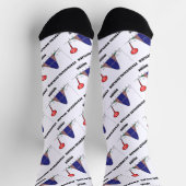 Statistische buitenste Humor van de Bell Curve Sokken (Top)