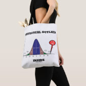 Statistische buitenste Humor van de Bell Curve Tote Bag (Dichtbij)
