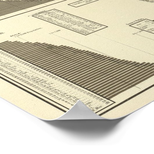 Statistische kaart voor donsheid, Idiotisch, blind Poster (Hoek)