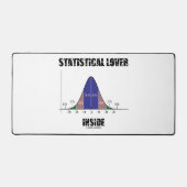 Statistische Lover in Bell Curve Geek Humor Bureaumat (Voorkant)