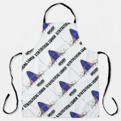 Statistische Lover in Bell Curve Geek Humor Schort (Voorkant)