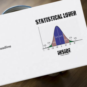 Statistische minnaar binnen (Bell Curve) Visitekaartje