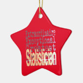 Statistist Extraordinaire Keramisch Ornament (Links)