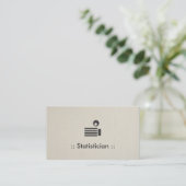 Statistist Simple Elegant Professional Visitekaartje (Staand voorkant)