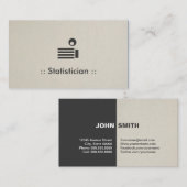 Statistist Simple Elegant Professional Visitekaartje (Voorkant / Achterkant)