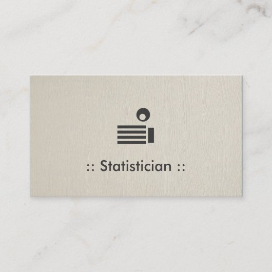 Statistist Simple Elegant Professional Visitekaartje (Voorkant)