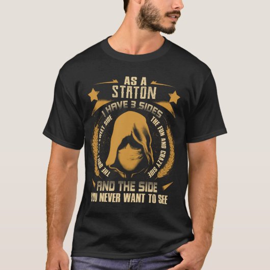 STATON - Ik heb 3 kanten die je nooit wilt zien T-shirt (Voorkant)